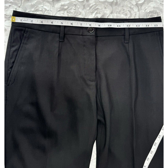 Dolce & Gabbana Women’s Black Pants Straight Leg Preppy Trousers EU 42/ US 6 - Picture 6 of 12